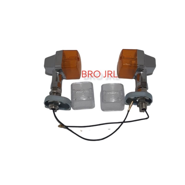 LAMPU SEIN MOTOR CLASSIC PALU MODEL KOTAK FREE CADANGAN MIKA CB, C50, C70, C90 CROM