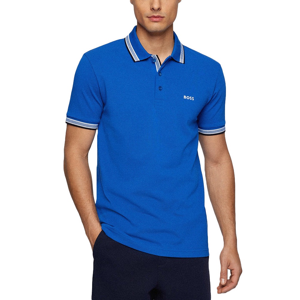 Hgo Boss Paddy Regular Fit Polo Shirt Blue 100% Original