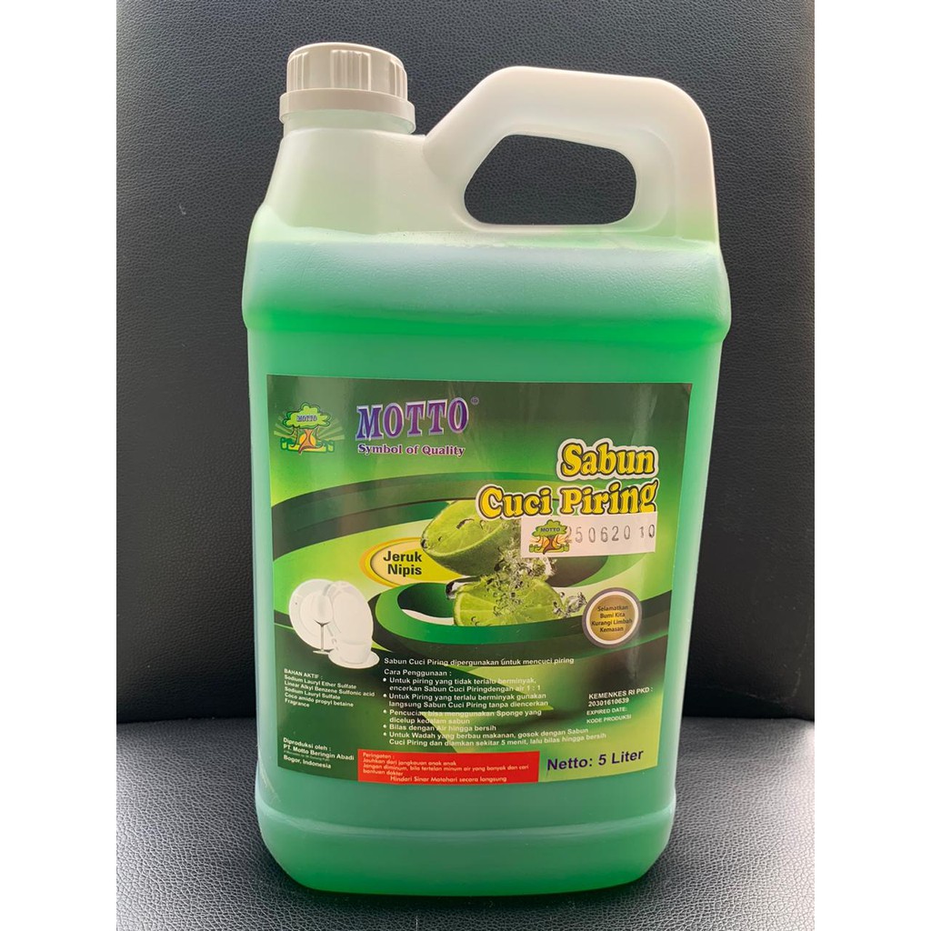Sabun Cuci Piring / Dishwashing Lime MOTTO 5 Liter