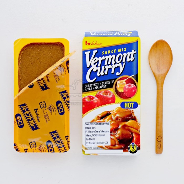 

House Vermont Curry Hot - Bumbu Kari Jepang Rasa Pedas - 115 Gr