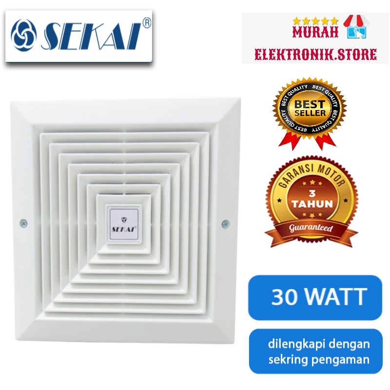 SEKAI Exhaust Fan MVF 893 - Kipas Angin Exhaust Plafon Dak