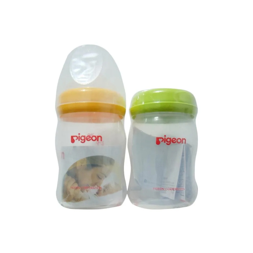 [BOX ISI 2] PIGEON Botol Peristaltic Plus Wide Neck 160ml FREE Botol ASI PP 160 ml