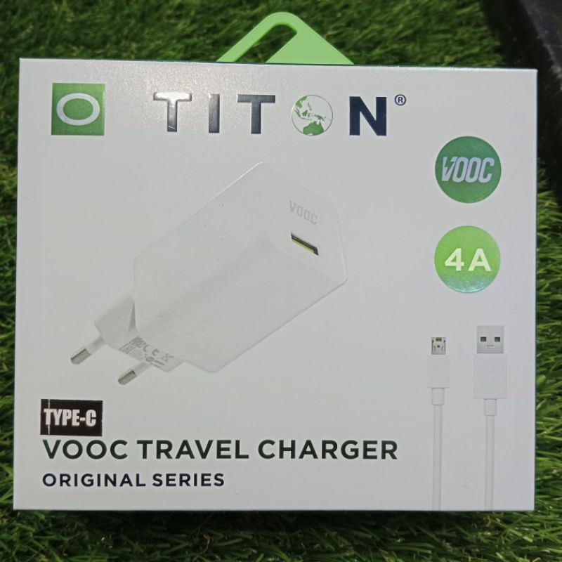 CHARGER OPPO VOOC TYPE C 4A OPPO A91/RENO 2/ 2F/RENO 3/K3/A52/A72/A92/5 pro/ X2/XT (TITON TYPE C)