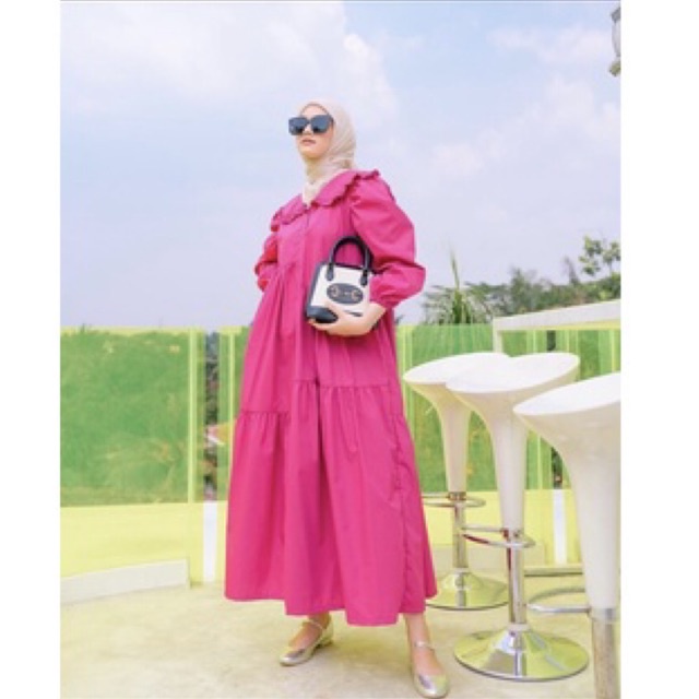 Hava Dress Fuschia by Haideeorlin