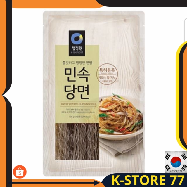 

MAKANAN KOREA/MIE KOREA HALAL CHUNG JUNG ONE BIHUN UBI KOREA 500G JAPCHAE(Sweet Potato Glass Noodle)