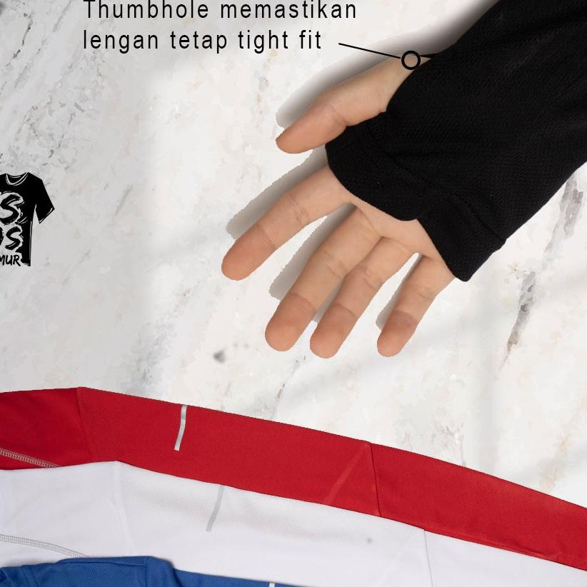 ❊ Kaos Senam Lengan Panjang Thumbhole Sport Aerobic Wanita dengan lubang jari ▲