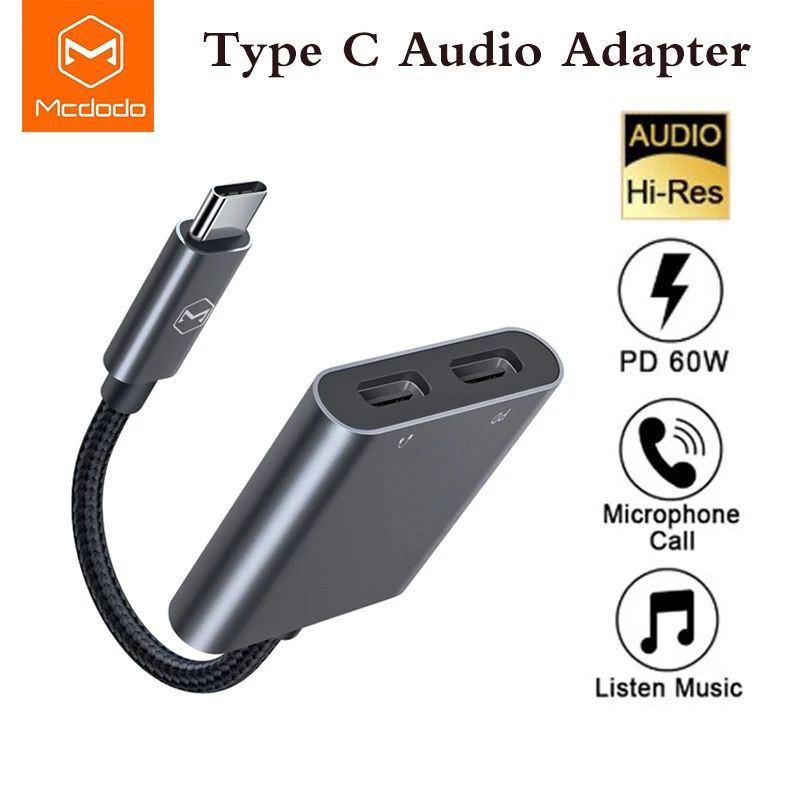 Mcdodo Audio Adapter Type C to Jack Aux 3.5mm Converter CA-7540