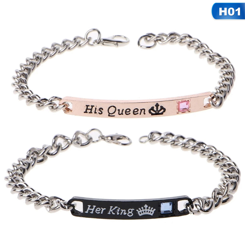 His And Her King His Queen Bahan Alloy Untuk Pasangan