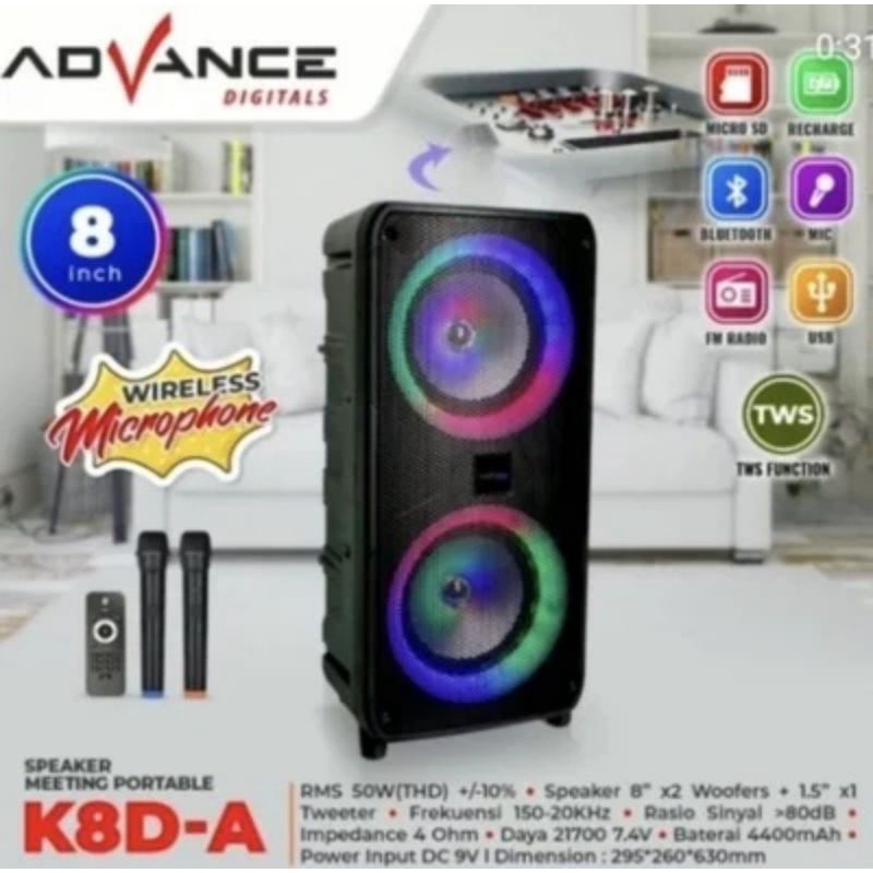 WIRELESS SPEAKER ADVANCE K8D-A