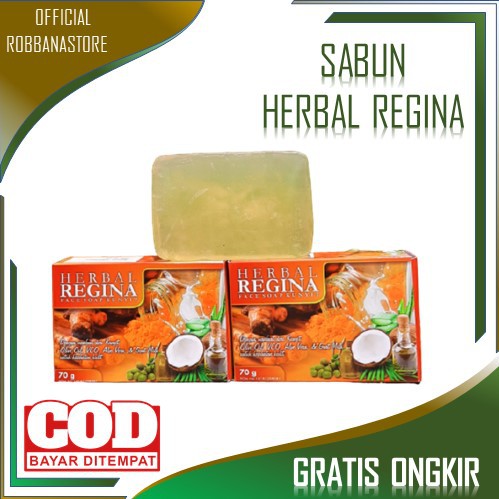 Sabun Herbal Regina 100% Original - Sabun Obat Jamur Kulit - Penghilang Panu - Kurap - Kadas - Gatal