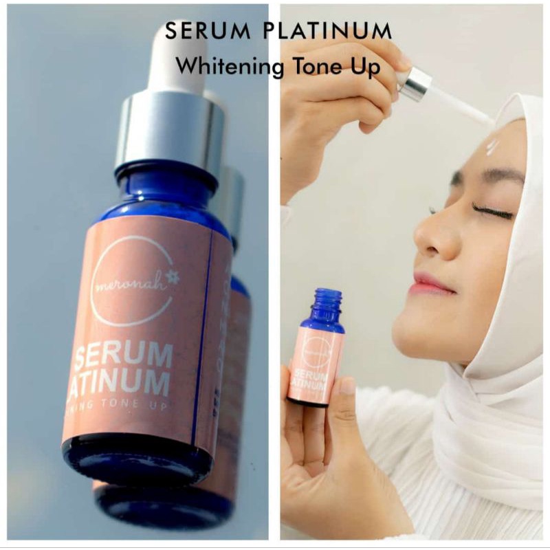 PAKET  WAJAHPLATINUM SERUM  &amp; CREAM MERONAH