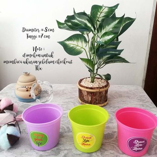  Pot  plastik  pot  bunga pot  tanaman pot  mini Shopee Indonesia