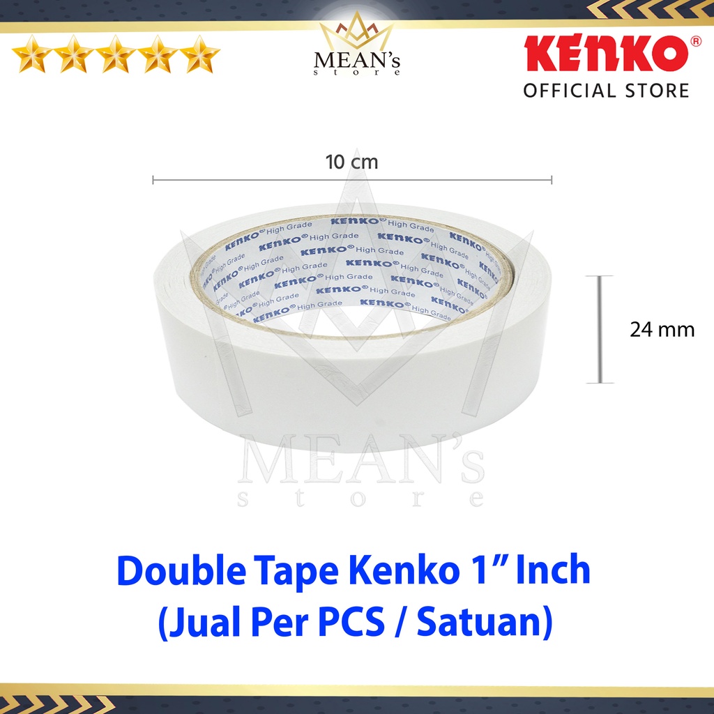 

Double Tape Kenko 24mm / Dobel Tip 1" / Lem 2 Sisi
