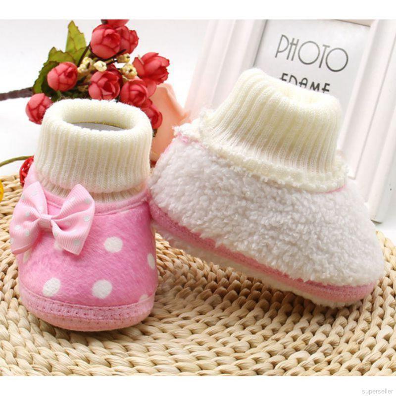  Sepatu  Boots  Bayi  Laki laki Perempuan  Baru Lahir Sol 