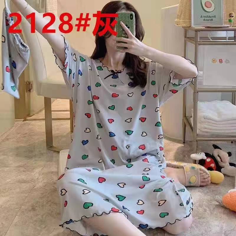 New Daster Jumbo Piyama Murah Import Piyama Import Wanita Daster Wanita Sleepwear Import free pouch-5