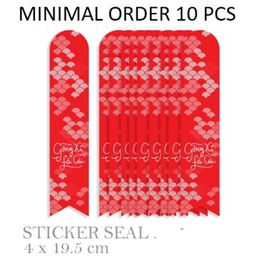 

SBI02 Sticker Seal Belt Imlek Sincia Gong Xi Fa Cai Chinese New Year Hiasan Hampers Dus Kue