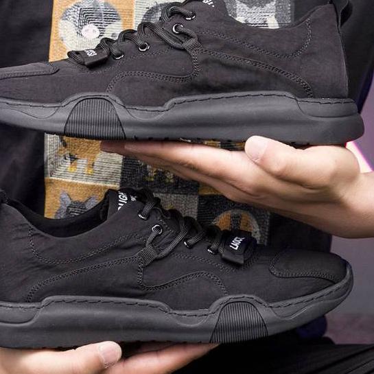 Promo Sepatu Laoctse Sneakers Pria Import LACOTES Orthros Khaki Sneaker Pria Wanita Unisex Hitam >>