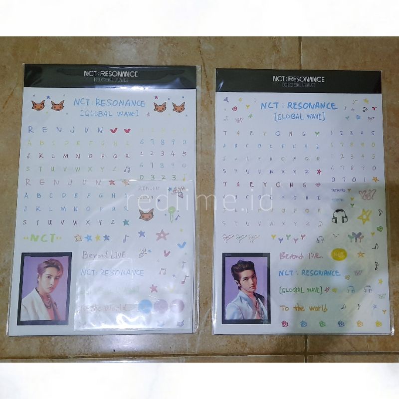[READY STOCK] Deco Scrapbook Sticker Set MD Beyond Live Resonance NCT 2020 Sticket Only Taeyong Renj