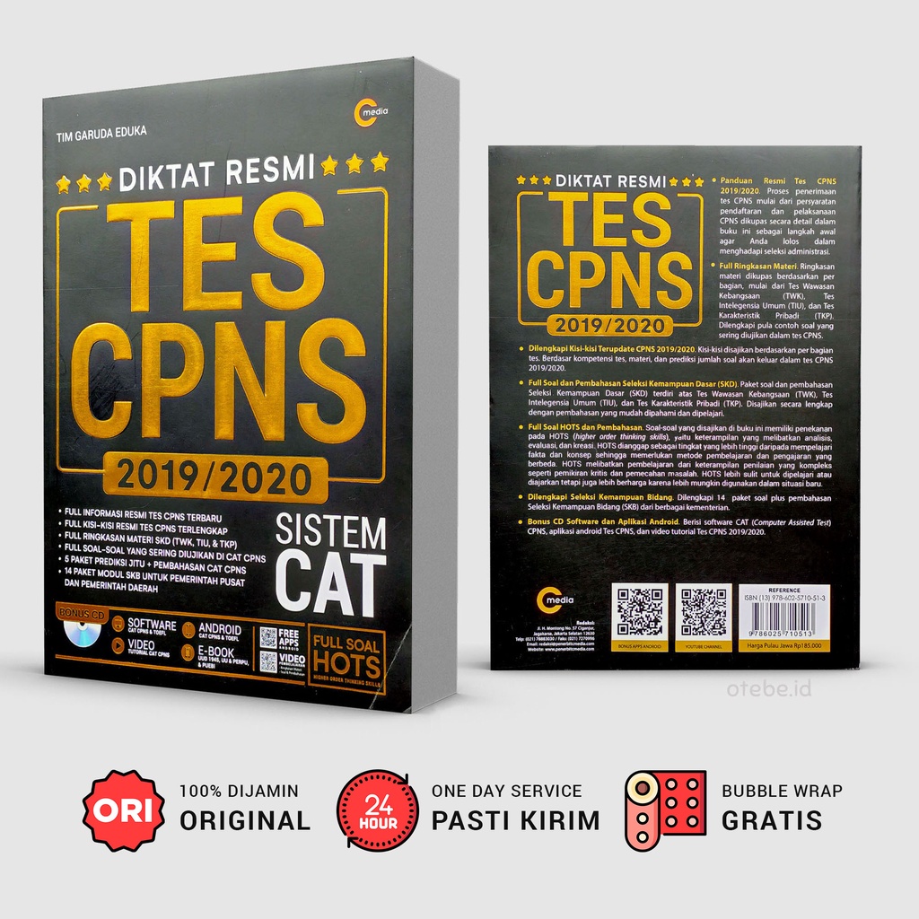 Diktat Resmi Tes CPNS 2019/2020 (Bonus CD + App Android)