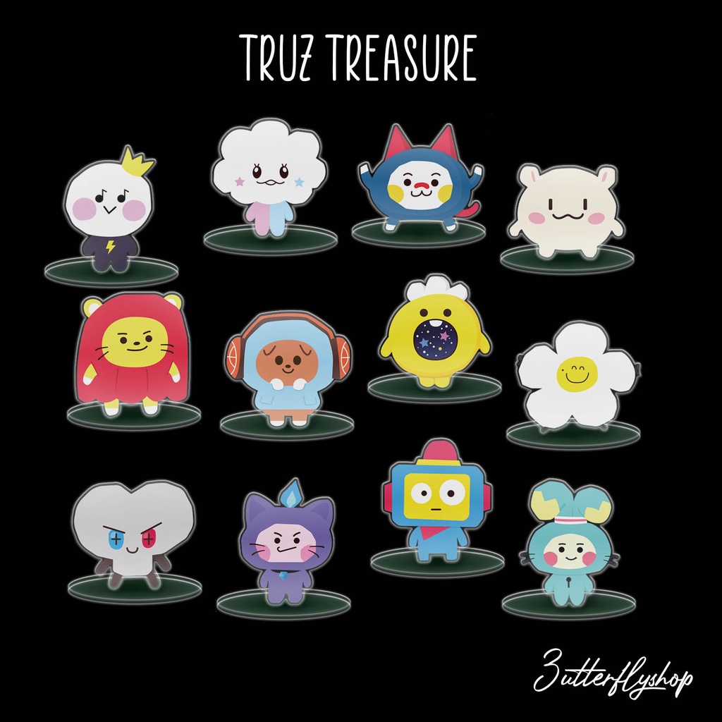 [STANDEE] Treasure truz chilly romy lawoo matetsu som ruru yochi bonbon hikun yedee woopy podong akrilik action figure