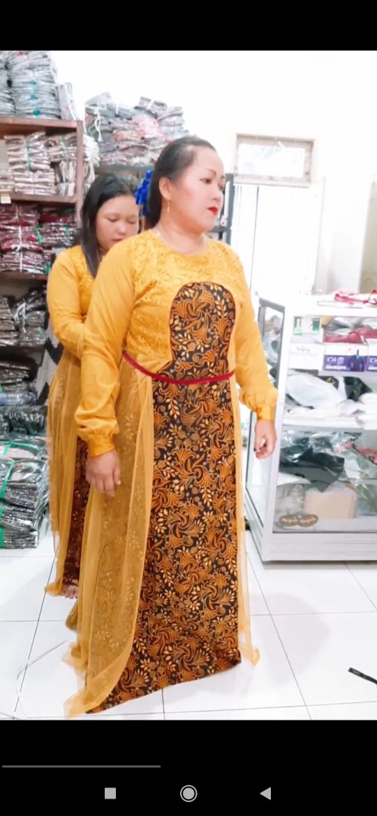 Batik Couple • Gamis Batik Couple Premium High Quality • Gamis Brukat