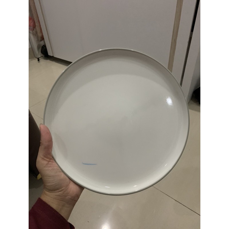 Stack Cream Dinner Plate