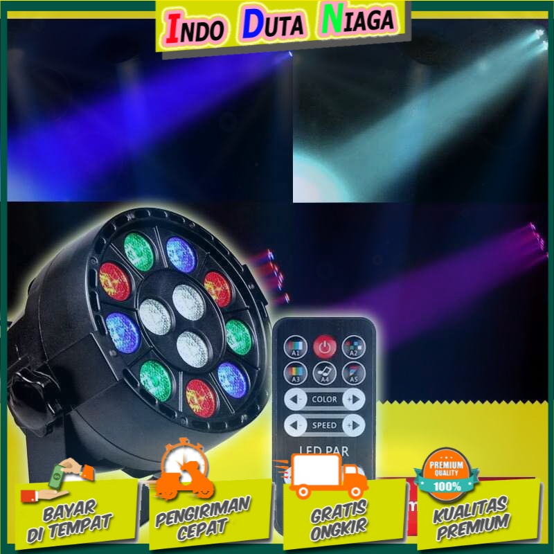 KUMASTB Lampu Sorot LED RGB Disko Party DMX 12W Remote Control - STL47