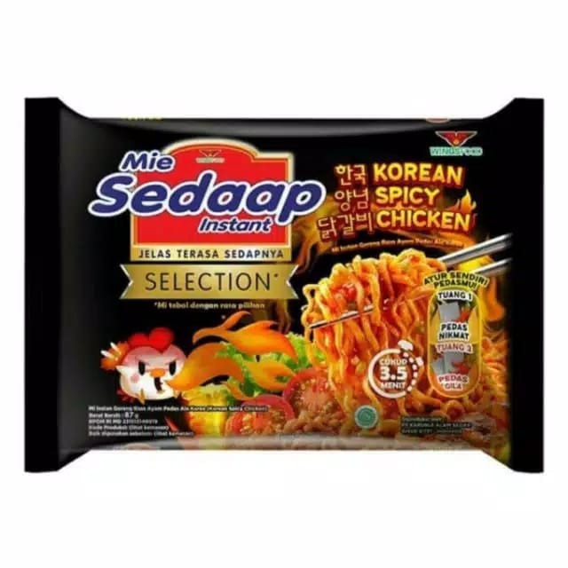 

Mie sedaap goreng korean spicy chicken
