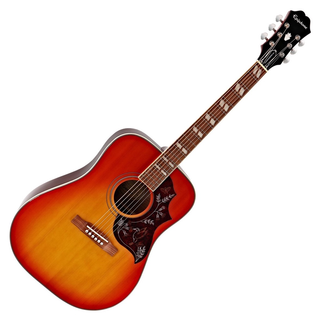 Gitar Akustik-Elektrik Epiphone Hummingbird Pro Faded Cherry Burst