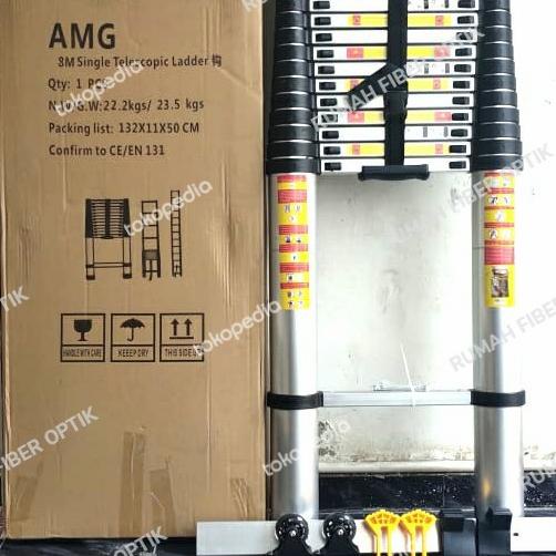tangga teleskopik 8 meter single Star Seller Termurah