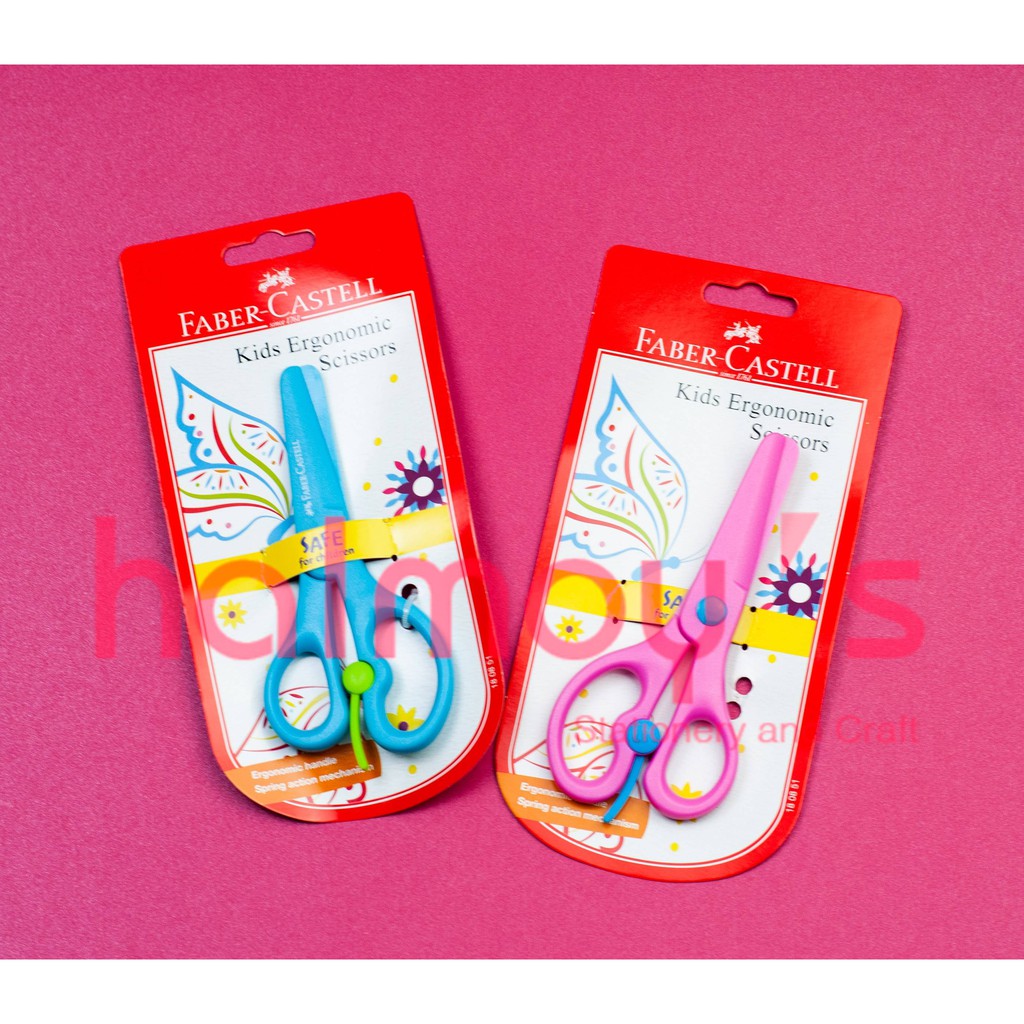 

GUNTING / SCISSORS KIDS ERGONOMIC FABER CASTELL PLASTIK