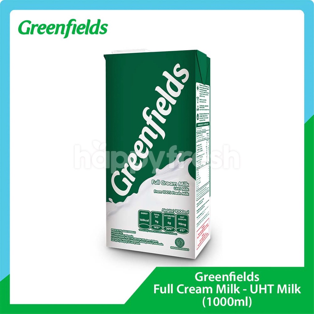 

susu uht greenfield full cream 1lt