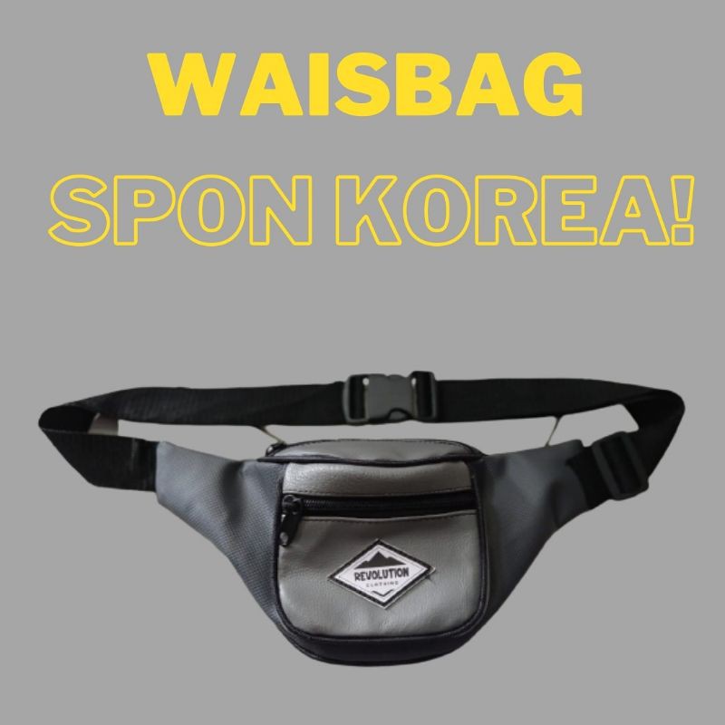 WAISTBAG SPON KOREA(HARGA GROSIR)TAS WAISBAG-TAS PAHA-TAS MINI- TAHAN AIR-TASTERMURAH-TERLARIS