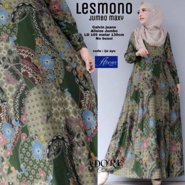 Gamis batik Jumbo calvin jeans