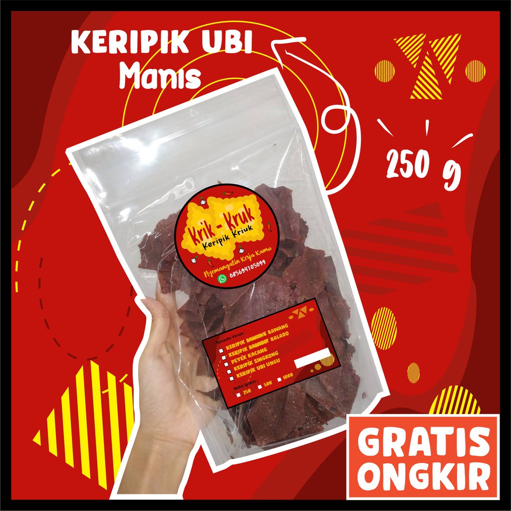 

Cemilan Keripik Ubi Ungu 250 g