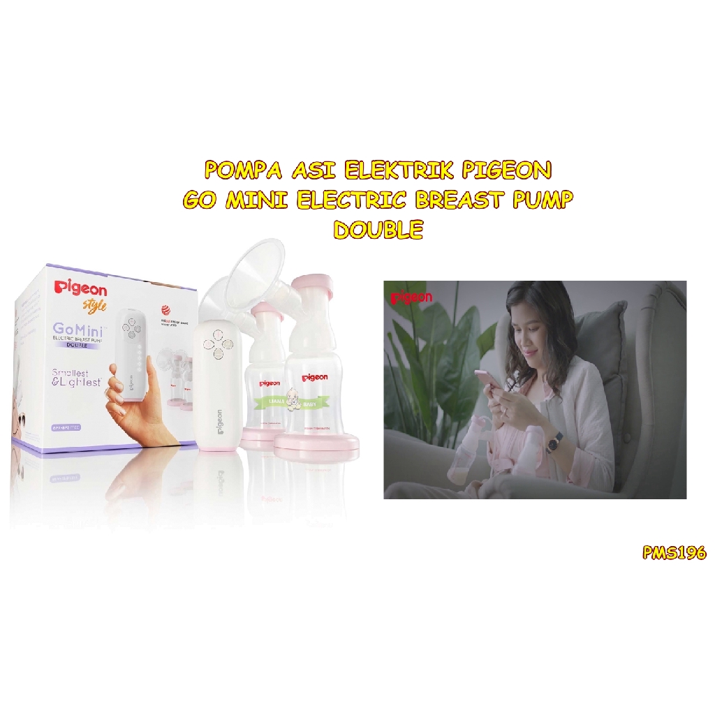 PMS196 POMPA ELEKTRIK PIGEON GO MINI BREAST PUMP DOUBLE