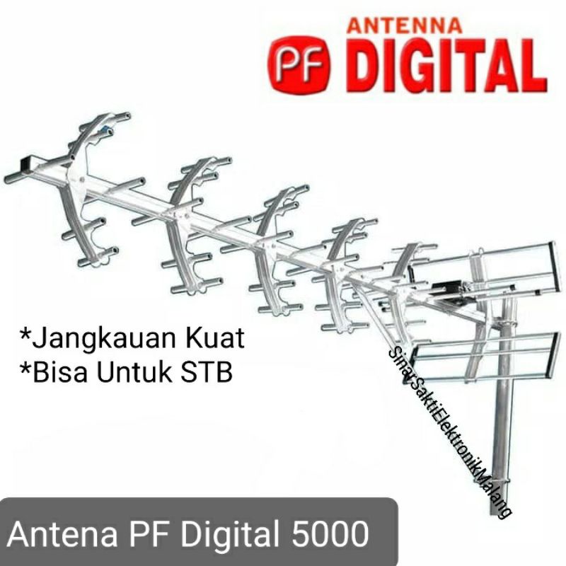 Anten Antena Luar Digital PF 5000 TV Outdoor PF5000 Analog Bisa Untuk STB Malang