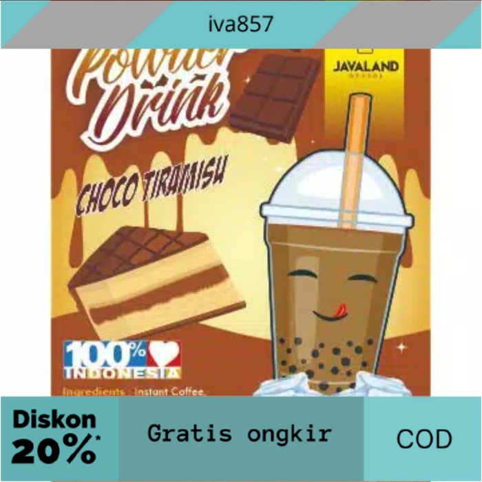 

PROMO Bubuk Minuman Choco Tiramisu GRATIS ONGKIR