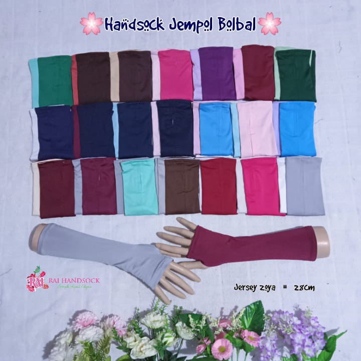 Handsock Jempol Bolak Balik Dua Warna Pendek