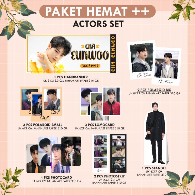 PAHE Actors Set | Cha Eunwoo | Hwang Inyeop | Lee Dohyun