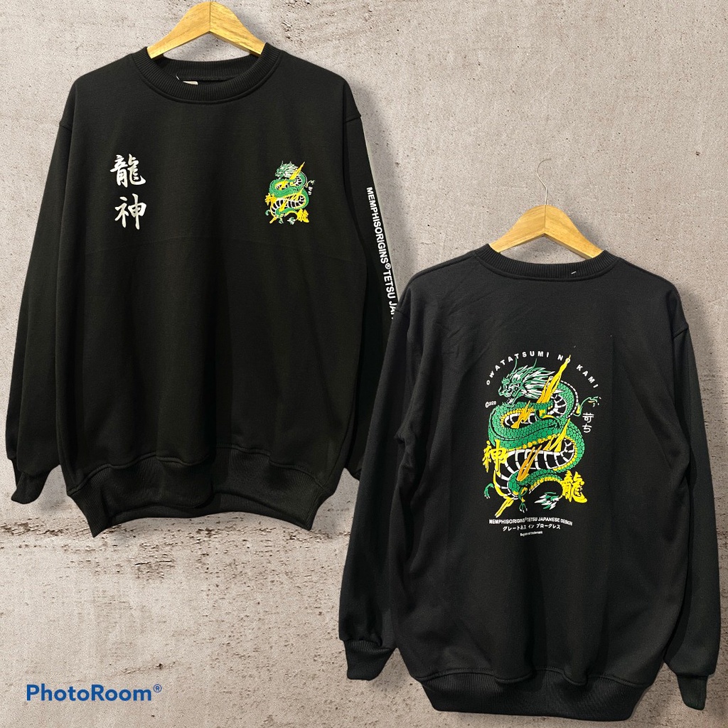 Crewneck Sweater  Memphis Caracter Full Print Depan Belakang Terbaru