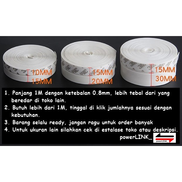 Door Seal Strip Penutup Celah Bawah Pintu Jendela Penahan Debu Serangga