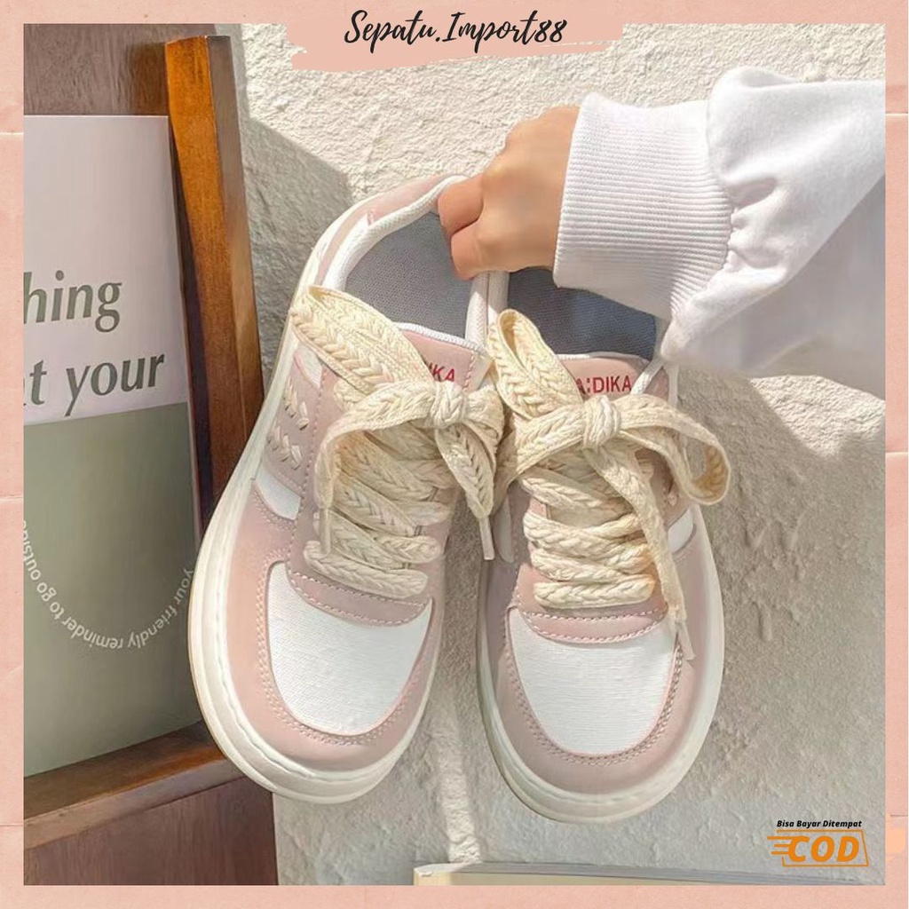 [SEPATU.IMPORT88] Sepatu Wanita Sneakers Wanita Import Premium Quality Model Terbaru Korea Style DF 587