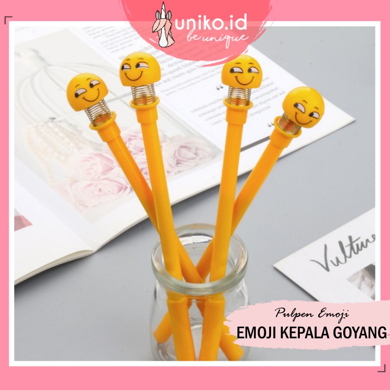 

UNIKO.ID | PENA PER KEPALA EMOJI PULPEN EMOTICON LUCU BOLPEN KARAKTER DOLL HEAD SMILE PEN