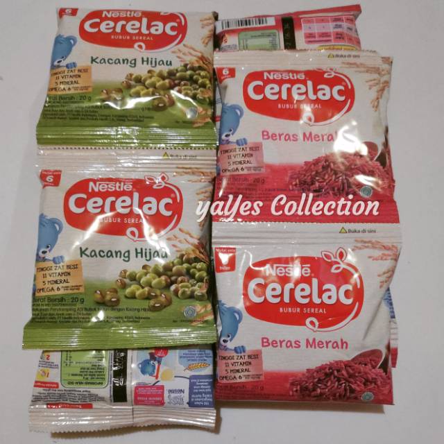 Cerelac Bubur Sereal 1 PCS beras merah kacang hijau serelak serelac makanan pendamping ASI