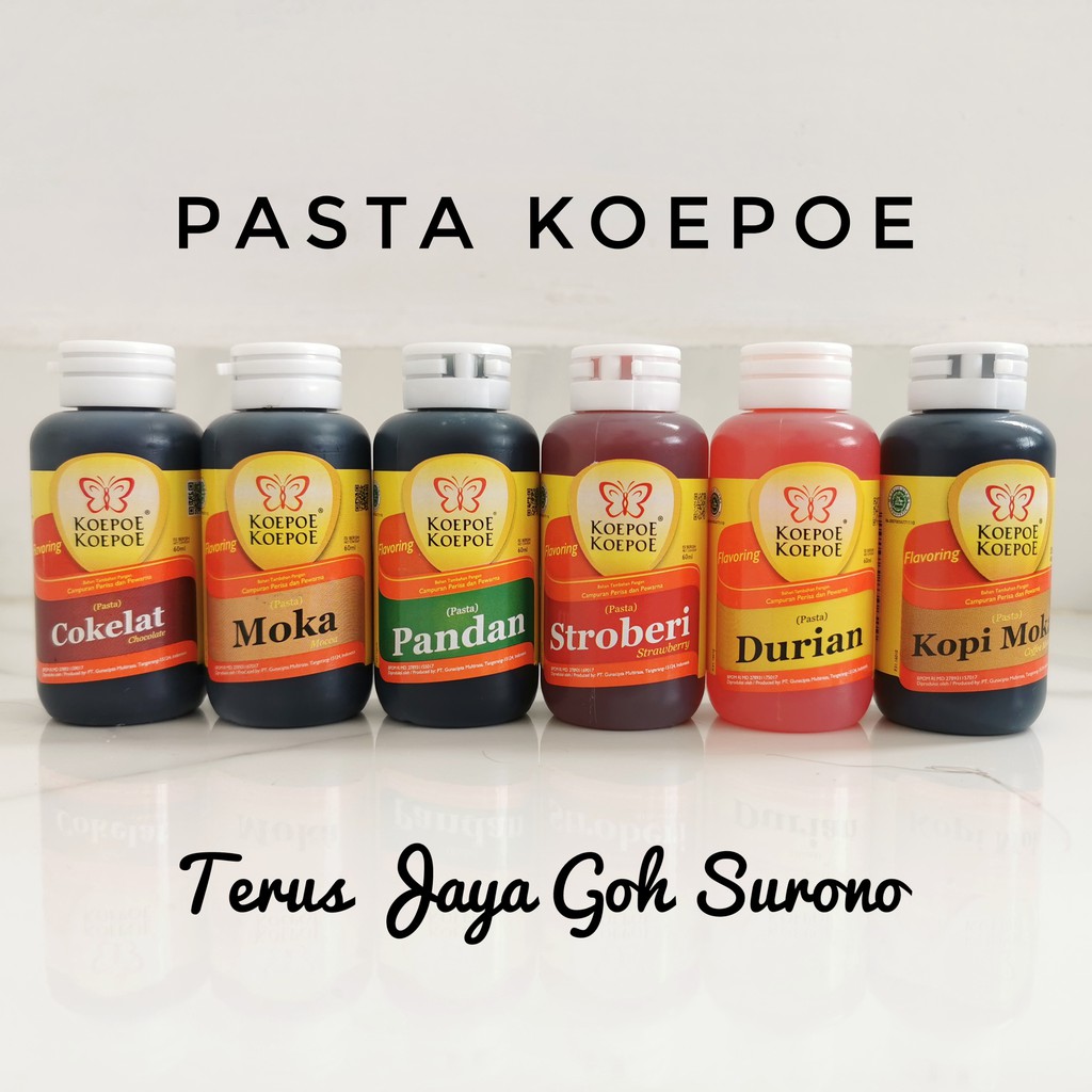 

Koepoe Pasta Pandan Durian Strawberry Mocca Coffee Mocca Cokelat Vanilla 60ml
