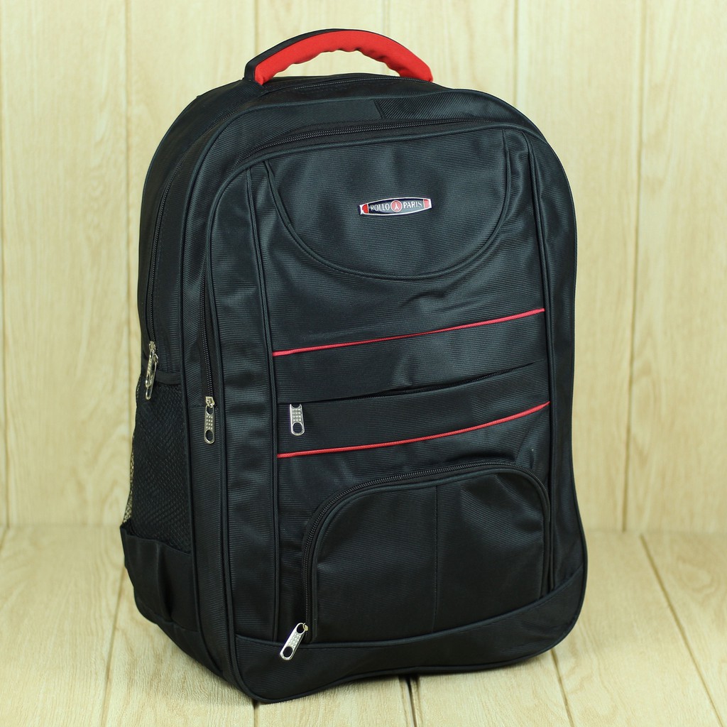 Tas Ransel Polo Mikro Garis Hitam Coklat Seminar Sekolah Elegan Bagus Tas Sekolah Hitam Tebal Kerja Dinas Laptop Gendong Pria Bonus raincover Harga Termurah Kerja Cowok