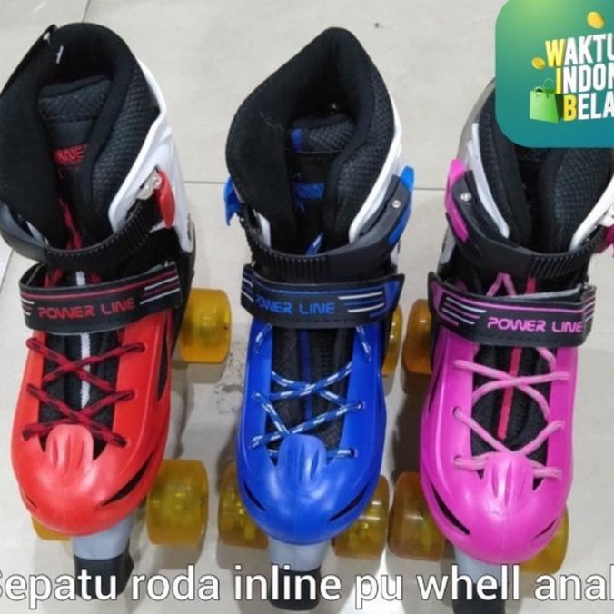 SEPATU RODA ANAK TYPE PU WHEEL RODA KARET 4 RODA