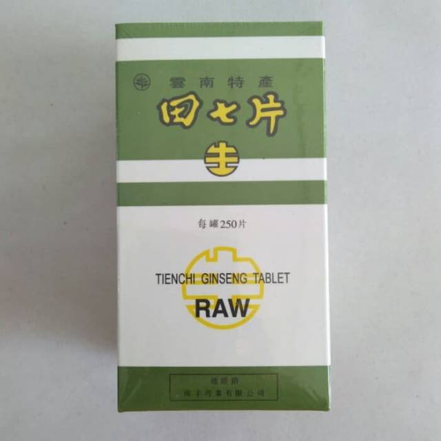 Tienchi Ginseng Tablet Raw isi 250 - obat untuk kolesterol