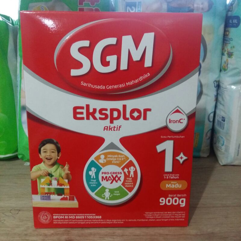 SGM 1+ Eksplor 900g Susu Anak 1 tahun Madu dan Vanila 900 g Honey Vanilla